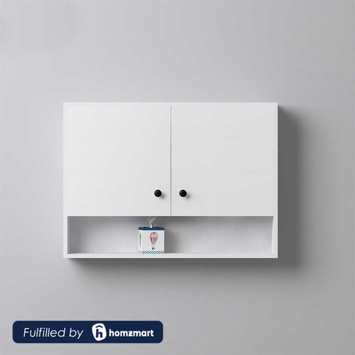 MDF Wood Bathroom Storage Unit ـ White.