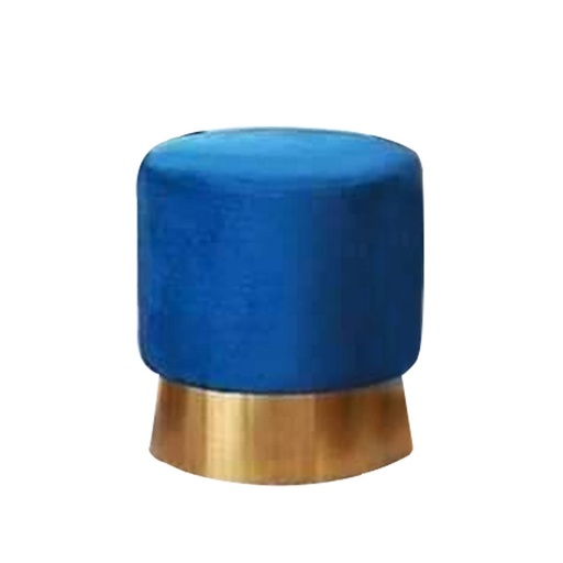 Beech wood Pouf - Blue