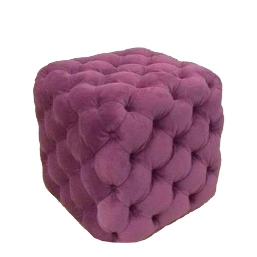 Counter wood Pouf - Purple