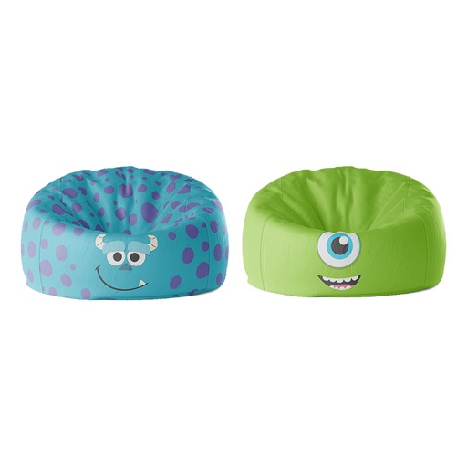 Foam and Fabric Beanbags set 2 Pieces - Multi color