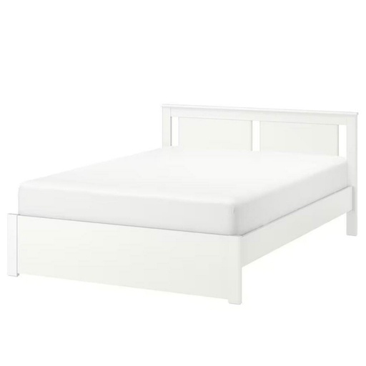 Musky Wood Single Bed 195x120x110 cm - White