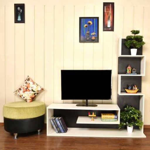 MDF White Tv Set - 154 × 150 × 40 × 43 cm