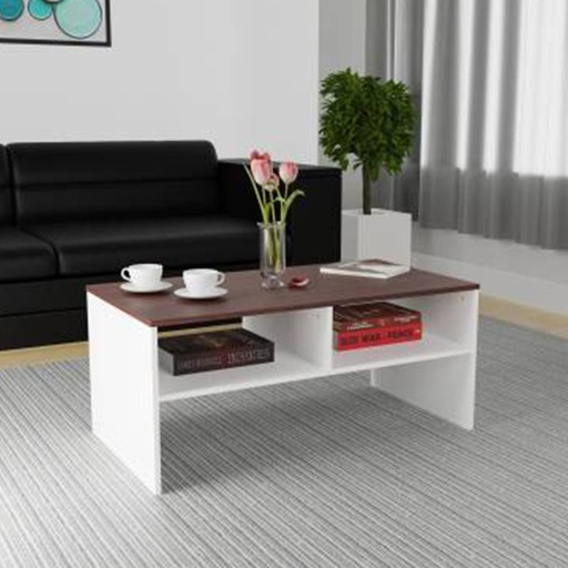 MDF Coffee Table White - 90x40x45 cm