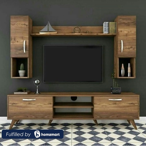 MDF Wood Brown Tv Set - 180×30×55 cm