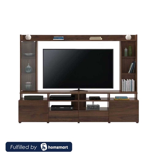 Counter Wood Brown Tv Set - 220 × 30 × 210 cm