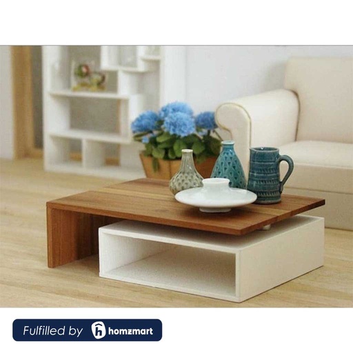 MDF Coffee Table White - 100x50x50 cm