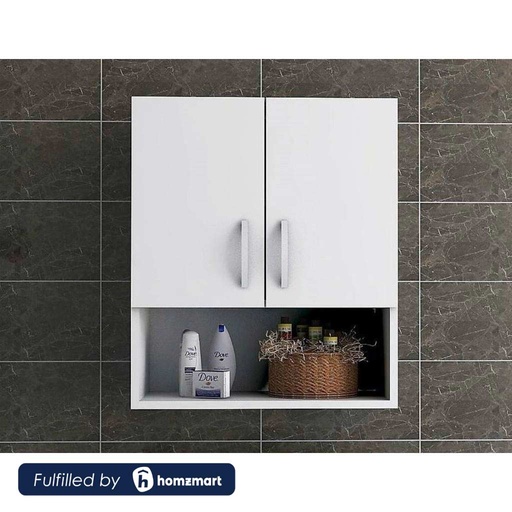 European MDF Bathroom Storage Unit White - 70 × 30 × 60 cm