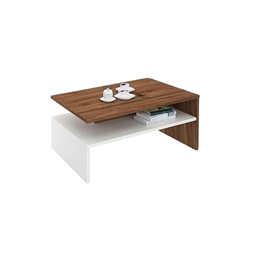 MDF Coffee Table White - 80x40x35 cm