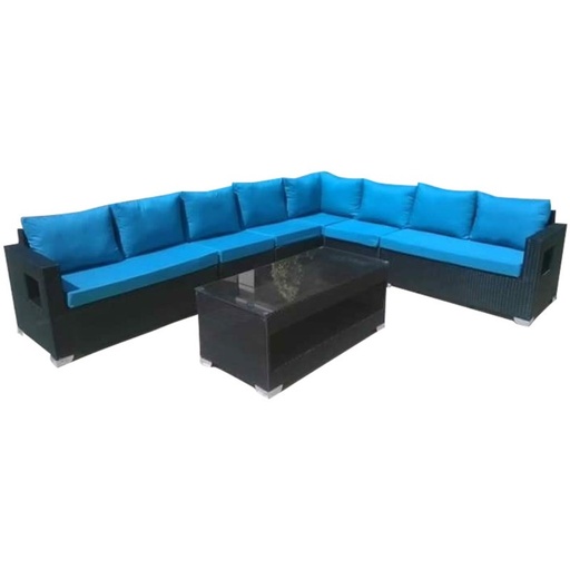 ANM.F.2018 L-Shape- Sofa - Blue&Black