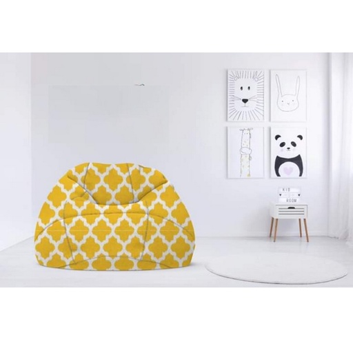 Sabia Beanbag - Yellow and White