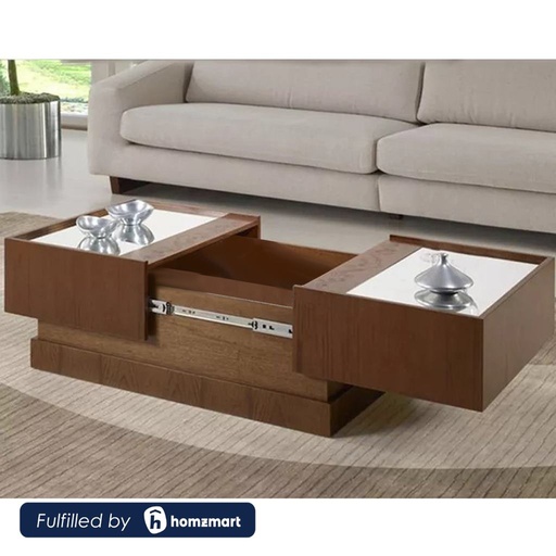 MDF Coffee Table Brown - 50x40x100 cm