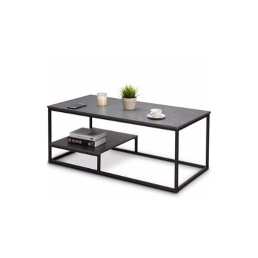 Steel Coffee Table Black - 55x55x110 cm