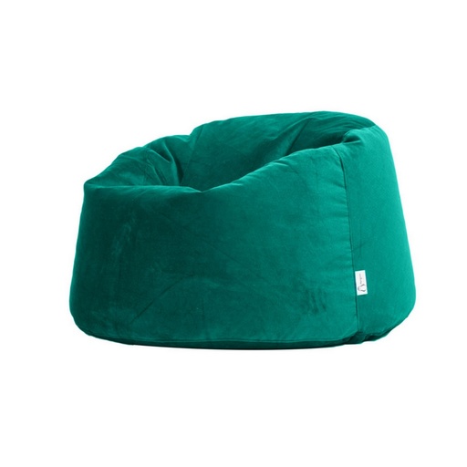 Foam and Cotton Fabric Beanbag - Turquoise