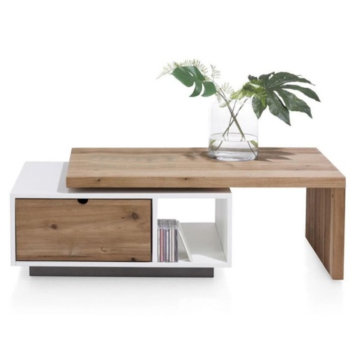 MDF Wood Coffee Table White - 40x50x100 cm