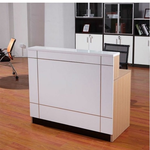 ELL.20 Reception Counter - White & Beige