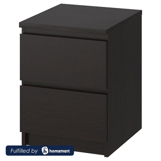 Counter Wood Bedside Table Black - 60x50x40 cm