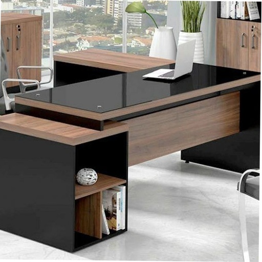 ELL.36 Desk - Brown & Black