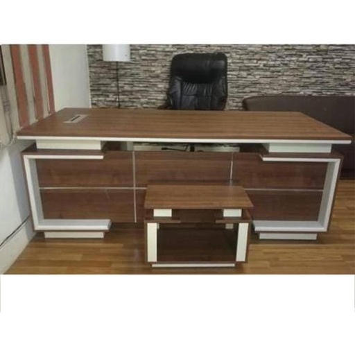 ELL.47 Desk - Brown & White