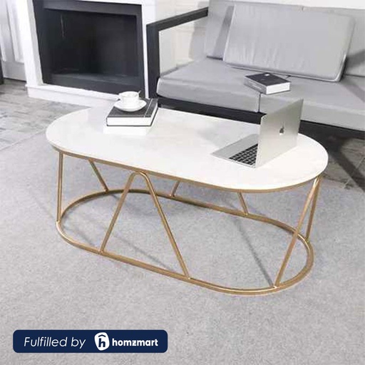 Steel Coffee Table Gold - 45x40x90 cm